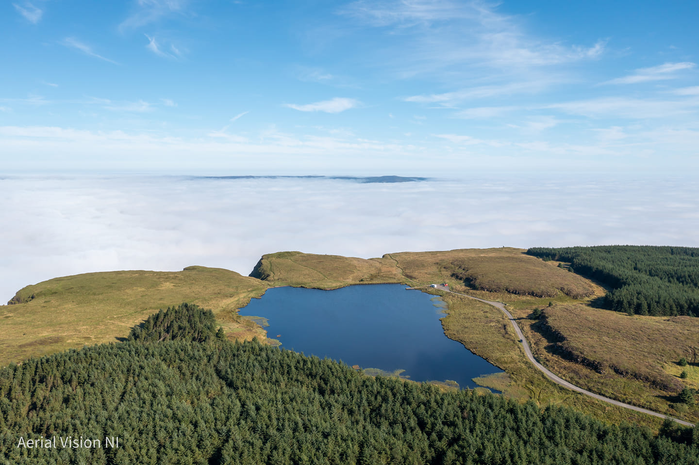 Lake on Binevenagh mountain